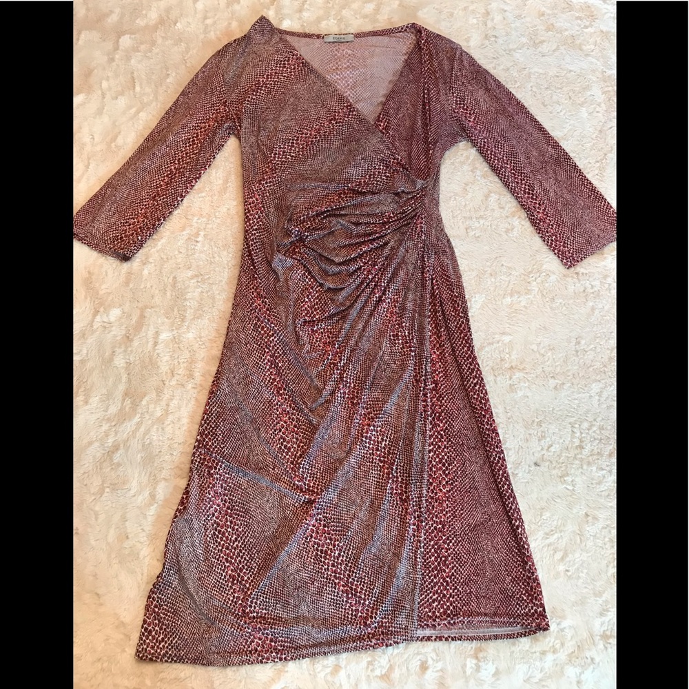 Egerie Paris Silky Stretch Snakeskin Print Dress